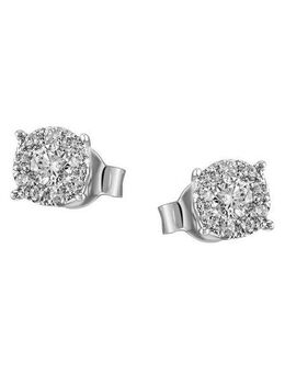Firetti Paar Ohrstecker Schmuck Geschenk Gold 585 Ohrschmuck, mit Brillant - Krappenfassung