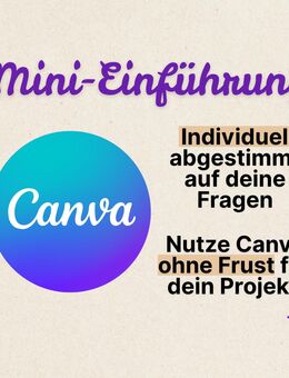 Canva Mini-Einführung | Individuelle Schulung für Selbstständige | Erstelle eigene digitale Produkte | Online Business | Freebies für Kunden erstellen - Hannover