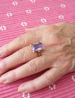 Damenring Amethyst 585 Gelbgold, 6gr. - Krefeld