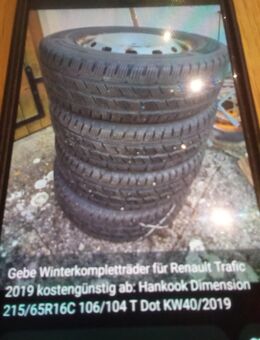 Winterreifen für Renault Trafic - Friedrichswerth