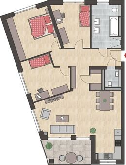 Helle 4 Zimmer-Wohnung in Radolfzell - Neubau, WE 6.09 - Radolfzell (Bodensee)