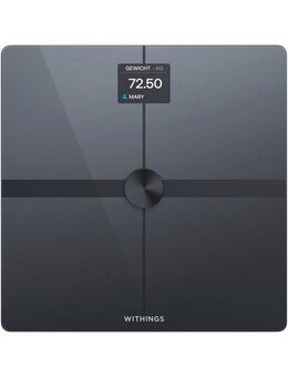 Withings Personenwaage Body Smart, einschließlich Körperfett-/Muskelmasse, automatische Erkennung und Verfolgung von bis zu 8 Benutzern