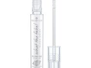 Essence Lip-Booster what the fake! GLASS SHINE PLUMPING LIP FILLER, 3-tlg., Sorgt für volle Lippen, prickelnde Textur, pflegende Inhaltsstoffe.