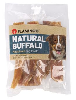 Flamingo Natur Snack Nackenband vom Büffel - Sparpaket: 2 x 200 g