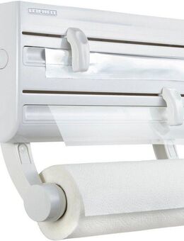 Leifheit Wandrollenhalter Parat F2, Kunststoff, 3-in1