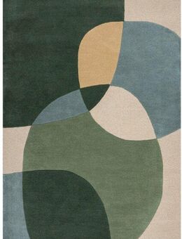 FLAIR RUGS Wollteppich Glow, gemustert & modern, rechteckig, Höhe: 8 mm, fußbodenheizungsgeeignet, mit Hoch-Tief-Effekt