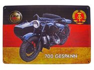 Tolles Blechschild Simson AWO 700 Gespann Motorrad Biker 20x30 cm - München