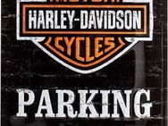 Schönes Harley-Davidson Blechschild Parking Only Motorrad Biker 30x40 cm - 3130 - Hamburg