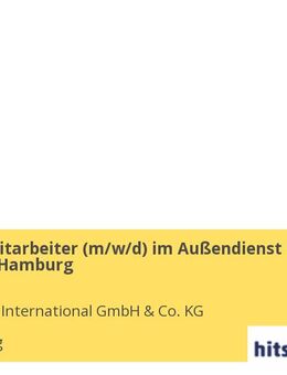 Vertriebsmitarbeiter (m/w/d) im Außendienst für die Region Hamburg - Hamburg