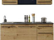 BASIC by Balculina Pantryküche Jazz Singleküche, Breite 160 cm, wahlweise mit E-Geräten und Mikrowelle