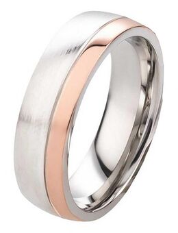 Herrenring Edelstahl HE042 mit Beschichtung und gratis Gravur - Aholming