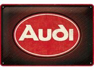 Tolles Audi Logo Red Shine Blechschild Nostalgic 20x30 cm - Berlin