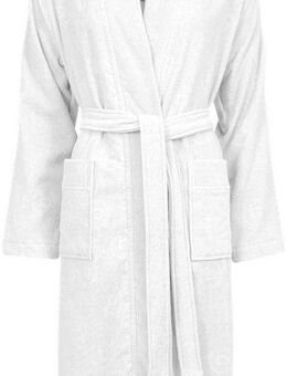 bugatti Damenbademantel Paola, ideal für Sauna & Spa, Hotelbademantel, Morgenmantel, Langform, Webvelours, Kimono-Kragen, Gürtel, Kimonomantel