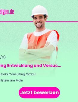 Leitung Entwicklung und Versuchswesen (m/w/d) - Karlstein (Main)