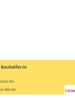 Maurer:in / Bauhelfer:in - Wanzleben-Börde