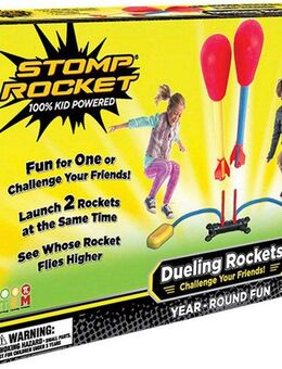 Stomp Rocket Spiel Dueling, Luftdruckraketen-Outdoorspiel