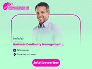 Business Continuity Management-Beraterin / Business Continuity Management-Berater (w/m/d) - Frankfurt (Main)