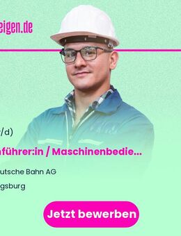 Kranführer:in / Maschinenbediener:in für Eisenbahndrehkrane - Augsburg