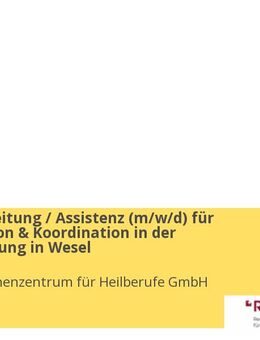 Sachbearbeitung / Assistenz (m/w/d) für Organisation & Koordination in der IT-Entwicklung in Wesel - Wesel