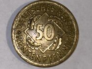Münzen Weimarer Republik 50 Rentenpfennig 1924 A - Cottbus