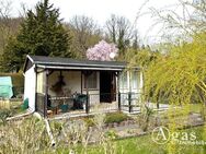 Gartengrundstück mit Ferien-Bungalow am Ortsrand von Liepe in einer Gartensiedlung am Kanal - Liepe