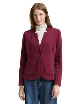 TOM TAILOR Sweatblazer Ottoman mit aufgesetzten Taschen und Struktur