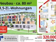 80 m² mit Küche und Loggia, Neubau, schöne 3,5 Zi.-Whg. - Bad Dürrheim
