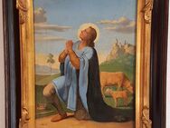Antikes Ölgemälde Heiliger Wendelin Wendel König Hirte Kuh Schaf Kapelle - Nürnberg
