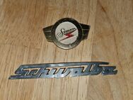Simson Schwalbe original Lenker/ knieblech Emblem - Havelaue