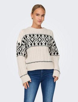 ONLY Strickpullover ONLMARENT L/S PULLOVER KNT NOOS mit Strickmuster