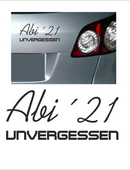 Kfz- Autoaufkleber / Abi Abitur 2021 02 / Car Tattoo / Sticker / Farbauswahl - Vöhl