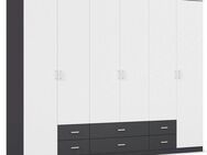 rauch Drehtürenschrank Kleiderschrank Schrank Garderobe Wäscheschrank GAMMA in 3 Breiten mit 6 Schubladen, in schlichtem Design TOPSELLER MADE IN GERMANY