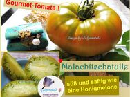 ♥ Bio Tomate Malachitschatulle,Samen,Melone samenfest Tulpenstolz,Malakhitovaya Shkatulka,Smaragd grün, honigsüß,Garten,Saatgut alte Sorte, Malachit Schatulle - Hamburg