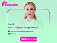 Direct Category Management Lead (f/m/x) Battery Cells - München