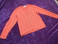 NEU * Klassisch * modern * ausgefallen * Wolle * Fein * Strickjacke * Cardigan "BONITA" Gr. 36- 38/ S * terra- cotta * lachs * - Riedlingen