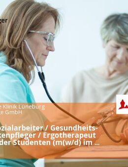 Minijob Sozialarbeiter / Gesundheits- und Krankenpfleger / Ergotherapeut (m/w/d) oder Studenten (m(w/d) im psychiatrischen Arbeitsfeld im Sozial- und Kulturzentrum - Lüneburg