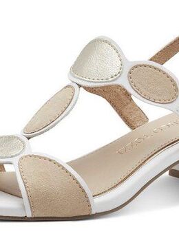 MARCO TOZZI Sandalette, Blockabsatz, Riemchensandale, Abendschuh mit Feel Me-Ausstattung