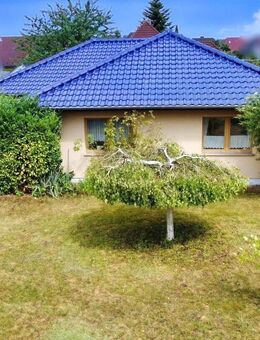 Wohnen auf einer Ebene: Bungalow mit 4 Zimmern, Sauna + Garage. - Steinhagen (Landkreis Vorpommern-Rügen)