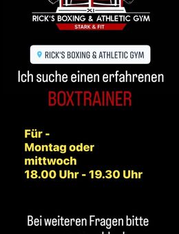 Ich suche einen erfahrenen BOXTRAINER - Fürth Zentrum