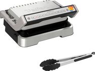 Tefal Kontaktgrill GC773D OptiGrill 2-in-1 mit Grillzange, 2100 W, intelligenter Grill & BBQ, aufklappbar, 9 Auto-Programme