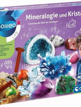 Clementoni® Experimentierkasten Galileo, Mineralogie und Kristalle, Made in Europe