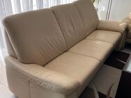 Sofa 3- Sitzer Leder elfenbein - Bochum