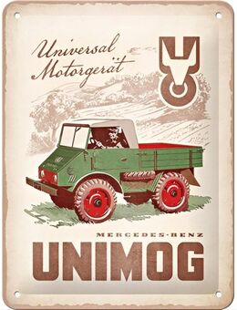 Tolles Unimog 1951 Daimler Truck Blechschild 15x20 cm - München
