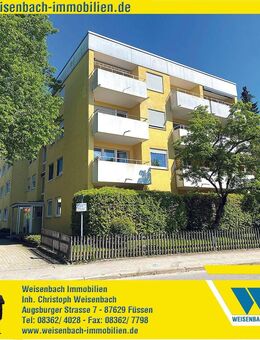 Langjährig und solide vermietetes Apartment mit sonniger Westterrasse - Füssen