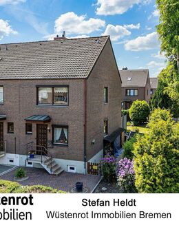 Top Reihenendhaus mit idyllischem Garten und Garage auf Erbpachtgrundstück - Bremen