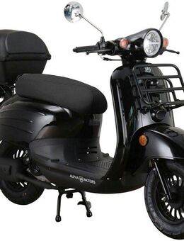 Alpha Motors Motorroller Adria, 50 ccm, 45 km/h, Euro 5, (Set, mit Topcase), mit Lenkerschloss