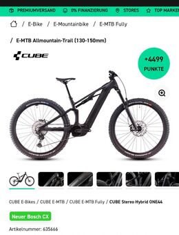 Cube Fully Carbon 2025 800 Akku - Stuttgart