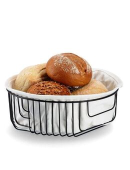 Zeller Present Brotkorb, Baumwolle, Metall, (1-tlg), Industrial-Stil, m. Beutel