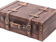 HMF Schatztruhe Vintage Koffer Holztruhe braun 44cm #VKO103-44 - Birkenfeld (Baden-Württemberg)