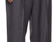 mfpen Hose Kashmir Wolle Grey & black Pinstriped Classic Trousers in 12051